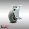 Service Caster 6 Inch SS Thermoplastic Rubber Swivel Caster with Roller Bearing and Brake SCC SCC-SS30S620-TPRRD-TLB - alternate 6